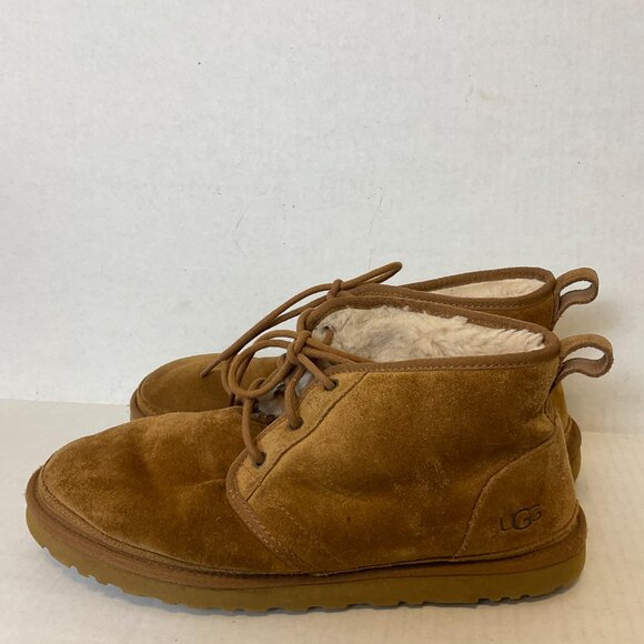 UGG Neumel Suede Men's Casual Shoe US 12 Brown Tan Lace Up - Picture 1 of 10